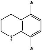 Quinoline, 5,8-dibromo-1,2,3,4-tetrahydro- Struktur