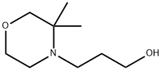 4-Morpholinepropanol, 3,3-dimethyl- Struktur