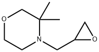 Morpholine, 3,3-dimethyl-4-(2-oxiranylmethyl)- Struktur