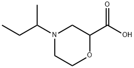 2-Morpholinecarboxylic acid, 4-(1-methylpropyl)- Struktur