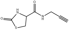 4-Thiazolidinecarboxamide, 2-oxo-N-2-propyn-1-yl- Struktur