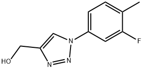 1-(3-Fluoro-4-methylphenyl)-1H-1,2,3-triazol-4-yl]methanol Struktur