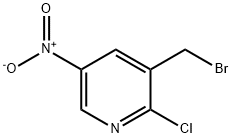 Pyridine, 3-(bromomethyl)-2-chloro-5-nitro- Struktur