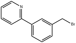 Pyridine, 2-[3-(bromomethyl)phenyl]- Struktur