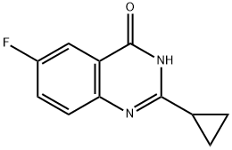 2-cyclopropyl-6-fluoroquinazolin-4(3H)-one Struktur