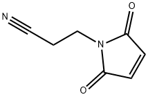 1H-Pyrrole-1-propanenitrile, 2,5-dihydro-2,5-dioxo Struktur