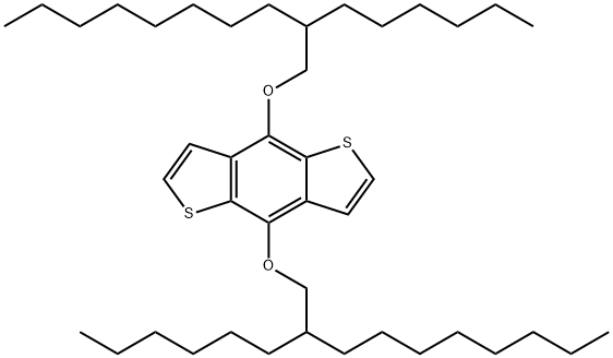 4,8-Bis((2-hexyldecyl)oxy)benzo[1,2-b:4,5-b']dithiophene Struktur