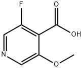 3-fluoro-5-methoxyisonicotinic acid Struktur