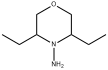 4-Morpholinamine, 3,5-diethyl- Struktur