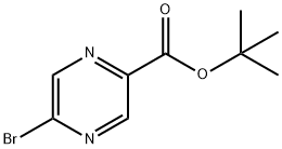 tert-butyl 5-bromopyrazine-2-carboxylate Struktur