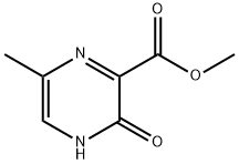 2-Pyrazinecarboxylic acid, 3,4-dihydro-6-methyl-3-oxo-, methyl ester Struktur