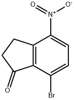 1H-Inden-1-one, 7-bromo-2,3-dihydro-4-nitro- Struktur