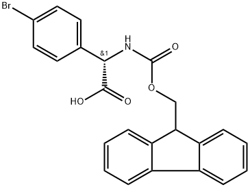 (S)-(9H-Fluoren-9-yl)MethOxy]Carbonyl Phg(4-Br)-OH (EE 95%) Struktur