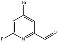 4-bromo-6-fluoropyridine-2-carbaldehyde Struktur