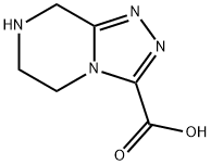 1,2,4-Triazolo[4,3-a]pyrazine-3-carboxylic acid, 5,6,7,8-tetrahydro- Struktur