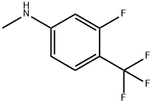 (3-Fluoro-4-trifluoromethyl-phenyl)-methyl-amine Struktur