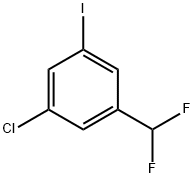 Benzene, 1-chloro-3-(difluoromethyl)-5-iodo- Struktur