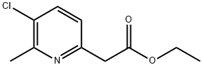 ethyl 2-(5-chloro-6-methyl-2-pyridyl)acetate Struktur