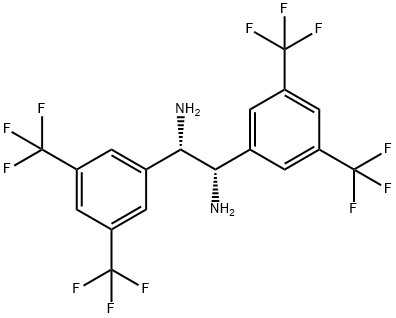 (1S,2S)-1,2-bis(3,5-bis(trifluoromethyl)phenyl)ethane-1,2-diamine, 1262516-72-2, 結(jié)構(gòu)式