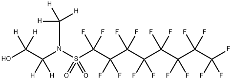 N-Methylperfluorooctanesulfonamidoethanol-d7 (50μg/mL in Methanol) Struktur