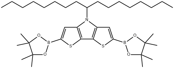 4H-Dithieno[3,2-b:2',3'-d]pyrrole, 4-(1-octylnonyl)-2,6-bis(4,4,5,5-tetramethyl-1,3,2-dioxaborolan-2-yl)- Struktur