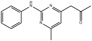 1-(6-METHYL-2-(PHENYLAMINO)PYRIMIDIN-4-YL)PROPAN-2-ONE, 127824-82-2, 結(jié)構(gòu)式