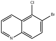 6-Bromo-5-chloroquinoline Struktur