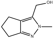 3-Cyclopentapyrazolemethanol, 2,4,5,6-tetrahydro-2-methyl- Struktur