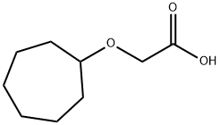 2-(cycloheptyloxy)acetic acid Struktur