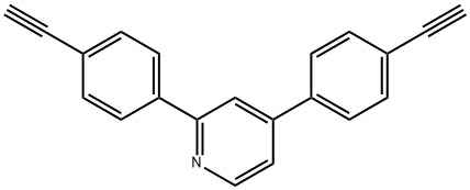 2,4-Bis(4-ethynylphenyl)pyridine Struktur