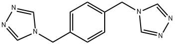 4H-1,2,4-Triazole, 4,4'-[1,4-phenylenebis(methylene)]bis- Struktur