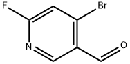 4-bromo-6-fluoropyridine-3-carbaldehyde Struktur