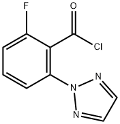 Benzoyl chloride, 2-fluoro-6-(2H-1,2,3-triazol-2-yl)- Struktur