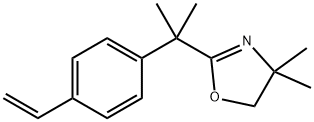 Oxazole, 2-[1-(4-ethenylphenyl)-1-methylethyl]-4,5-dihydro-4,4-dimethyl- Struktur