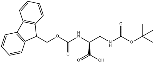 FMOC-DAP(BOC)-OH Struktur