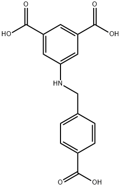 5-(4-carboxybenzylamino)isophthalic acid Struktur