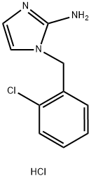 1-[(2-chlorophenyl)methyl]-1H-imidazol-2-amine hydrochloride Struktur