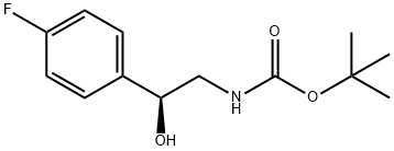 tert-butyl N-[(2S)-2-(4-fluorophenyl)-2-hydroxyethyl]carbamate Struktur