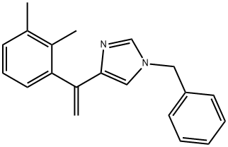 1H-Imidazole, 4-[1-(2,3-dimethylphenyl)ethenyl]-1-(phenylmethyl)- Struktur