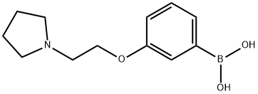 Boronic acid, B-[3-[2-(1-pyrrolidinyl)ethoxy]phenyl]- Struktur