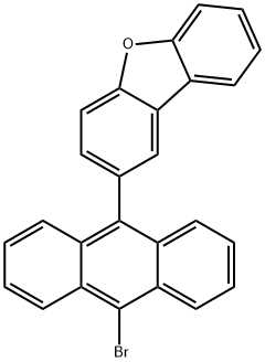 Dibenzofuran, 2-(10-bromo-9-anthracenyl)- Struktur