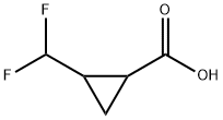 2-(Difluoromethyl)cyclopropanecarboxylic Acid Struktur