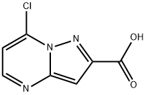 7-chloropyrazolo[1,5-a]pyrimidine-2-carboxylic acid Struktur