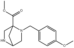 2-(4-Methoxy-Benzyl)-2,5-Diaza-Bicyclo[2.2.1]Heptane-1-Carboxylic Acid Methyl Ester(WX120293) Struktur