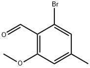 Benzaldehyde, 2-bromo-6-methoxy-4-methyl- Struktur