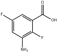 Benzoic acid, 3-amino-2,5-difluoro- Struktur