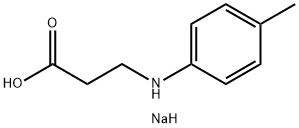 sodium 3-[(4-methylphenyl)amino]propanoate Struktur