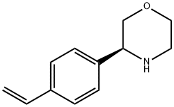 Morpholine,3-(4-ethenylphenyl)-,(3S)- Struktur