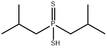 Sodium bis(2-methylpropyl)dithiophosphinic acid Struktur