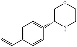 Morpholine,3-(4-ethenylphenyl)-,(3R)- Struktur